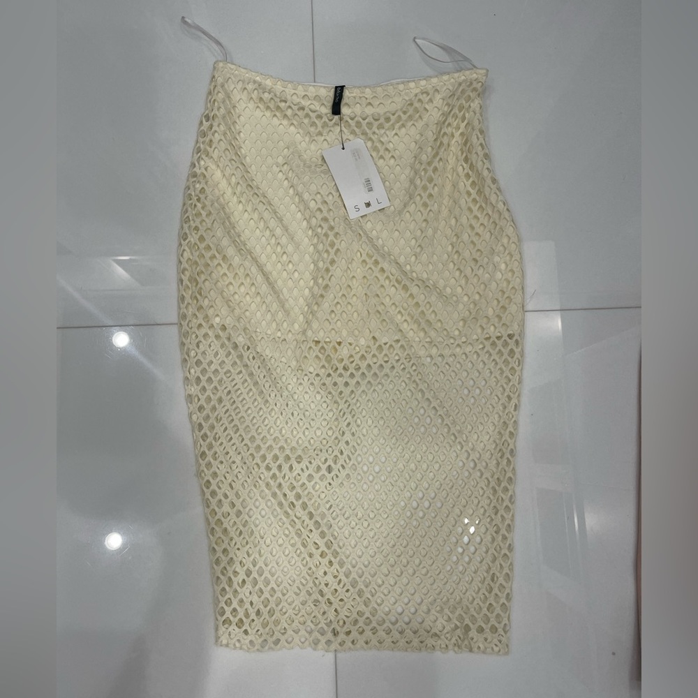 Beach skirt with shorts underneath.
